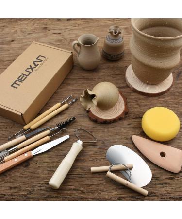 Meuxan 30PCS Pottery Tools Clay Sculpting Set - Complete Set for Sculptors - Buy Online on GoSupps.com
