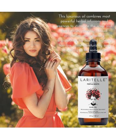 Laritelle Organic Hair Loss Treatment for Men & Women | Fortifying Follicle Fuel | Stop Shedding & Promote New Hair Growth | GMO-Free & Vegan | 4 oz - Buy Online on GoSupps.com