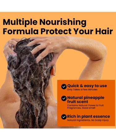 MOHOPE Dark Brown Hair Color Shampoo - 3 in 1 Instant Hair Dye for Gray Coverage | Semi-Permanent 20-Minute Application Lasts 30 Days | Safe & Natural Ingredients - 14.1 Fl Oz (400ml - Buy Online on GoSupps.com