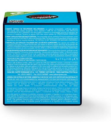  Caff Vergnano 1882 Caff Vergnano 1882 Lavazza a Modo Mio compatible compostable decaffeinated coffee capsules 128 units - 1 kg - Buy Online on GoSupps.com