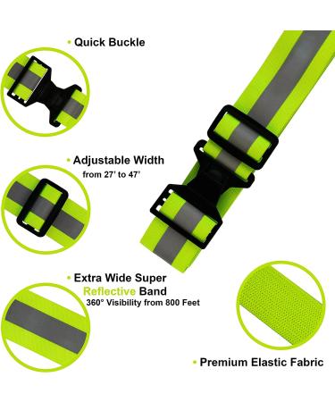 High Visibility Reflective Army PT Belt for Men and Women - Military Grade Running Gear for Walking, Running, and Cycling - Includes Reflective Bag - Buy Online on GoSupps.com