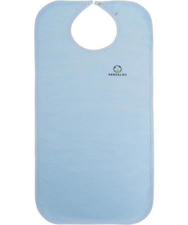 Sensalou Adult Bib - Spill-Proof Dining Apron for Seniors with Snap Button | Shop Internationally Now! - Buy Online on GoSupps.com