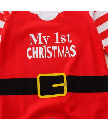Baby Christmas Romper | Santa Claus Jumpsuit for Newborn Boy Girl 0-6 Months - Buy Online on GoSupps.com