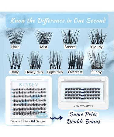 84 Pcs DIY Cluster Eyelash Extensions - Thin Band & Soft - D-Mix (8-16mm) Breeze - Buy Online on GoSupps.com