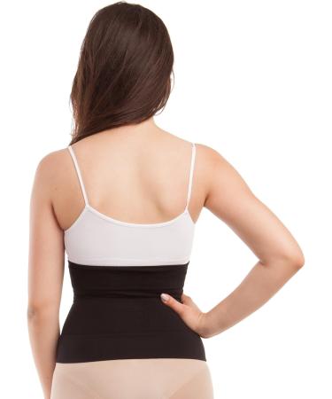 GABRIALLA Milk Fiber Breathable Body Shaping Abdominal and Back Support Binder BSM-705 Black Large - Buy Online on GoSupps.com