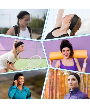 2-Pack Elegant 7cm Black Headbands for Women - Premium Hair Accessories for Sports and Fashion | Comfortable Makeup Headbands for Any Occasion - Buy Online on GoSupps.com