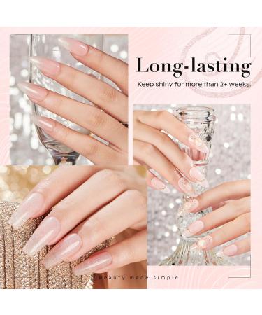 AZUREBEAUTY Dip Powder - Peachy Pink Shimmer 2Oz | Sparkling Rose Pink Glitter for Nail Art & DIY Manicure | Perfect Salon Gift - Buy Online on GoSupps.com