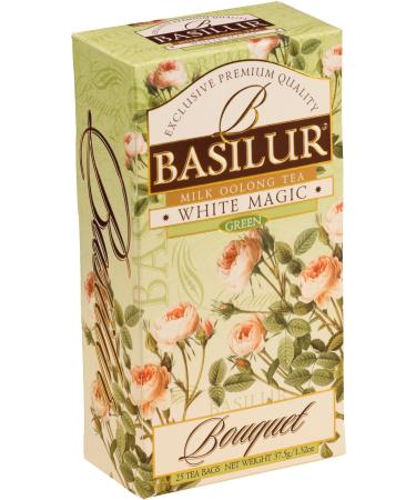 BASILUR BASILUR Bouquet White Magic Th vert 25 x 1 5 g