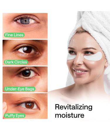 Under Eye Patches for Dark Circles & Puffiness - 15 Pairs Gel Masks with Green Tea & Collagen - Effective Under Eye Treatment - Buy Online on GoSupps.com