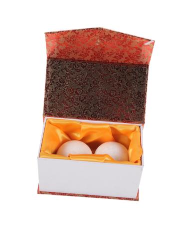 Magiclulu 1 set of gymnastics ball jade handballs Hand exercise massage balls Massage balls for exercises rolling ball massage massage devices massage balls health balls white fitness round japan 5x5cm white