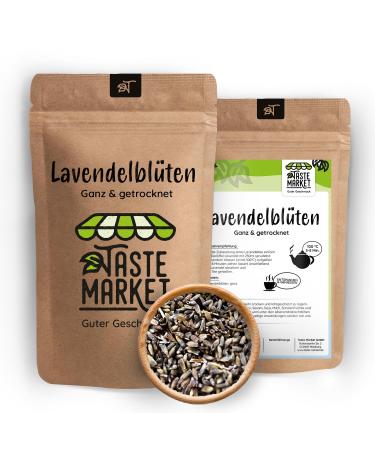 TASTE Guter Geschmack 100g Lavender Flowers - Whole Dried Lavender - Intense Lavender - Whole Flowers - 100% Natural
