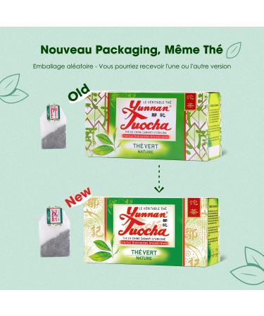  YUNNAN TUOCHA Yunnan tuocha Zouji Organic Natural Green Tea 120 Sachets (Pack of 6 x 20 Sachets) 240 g Yunnan Origin Guarantee - Buy Online on GoSupps.com