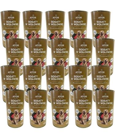 1250g Wet Dog Food for All Breeds Beef - Premium Quality (x20) - Buy Online on GoSupps.com