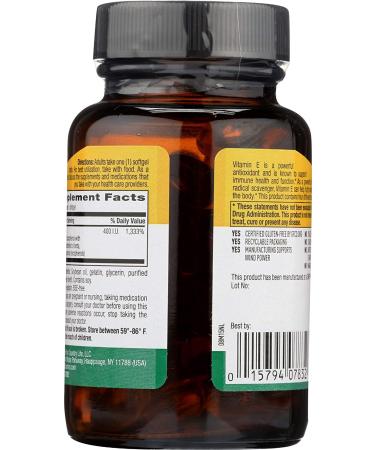 Country Life Vitamin E-Complex 268 mg (400 IU) - 90 Softgels | Natural Mixed Tocopherols - Buy Online on GoSupps.com
