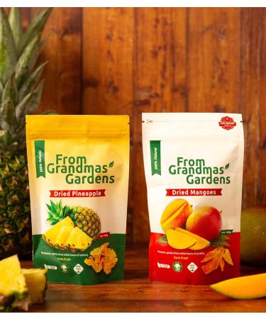 Dried Mango - From Grandmas Gardens | 3 x 100g | Healthy Vegan Snack | 100% Natural | No Added Sugar | Rich in Vitamins | No Preservatives | GMO free Mango 3 pack - Buy Online on GoSupps.com