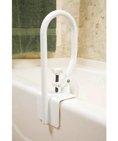 Carex White Bathtub Rail - Grab Bars for Bathroom Safety | Support for Seniors & Elderly - Buy Online on GoSupps.com
