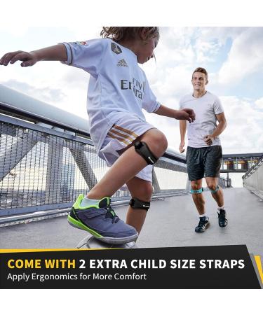CAMBIVO Patella Knee Strap 2 Pack - Adjustable Knee Brace for Pain Relief and Support - Ideal for Jumpers Knee, Tendonitis, and Sports - Black - Buy Online on GoSupps.com