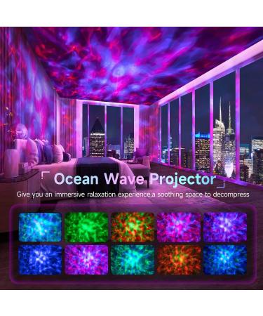 Galaxy Projector Star Light LED Ceiling Starry Skylight Night Sea Starlight Ocean Wave Space Music Projection Lamp Kid Bedroom Decoration Nursery Room Decor Teen Adult Boy Girl Birthday Gifts Remote - Buy Online on GoSupps.com