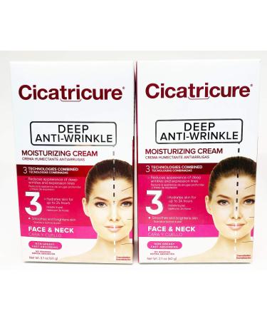 Cicatricure Crema Anti-Wrinkle Face Cream 2.10 oz (Pack of 2) 2.1 Ounce (Pack of 2)
