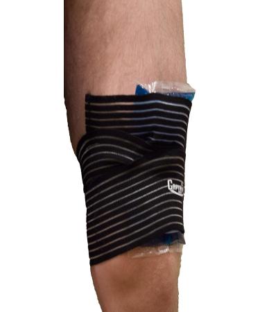 Captain Sports Long Elastic Compression Wraps - Ultimate Support for Knee Ankle Elbow & Wrist Joints - International Shipping Available - Buy Online on GoSupps.com