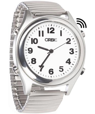 Cirbic English Talking Watch with Large Numbers and Expandable Strap, self-Setting for Visually impaired, Blind or Elder People (American Accent) - Buy Online on GoSupps.com