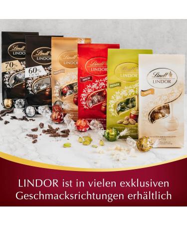 Lindt Lindor Double Chocolate - 10 Milk Chocolate Balls with Melting Filling | 137g Gourmet Chocolate Gift - Buy Online on GoSupps.com