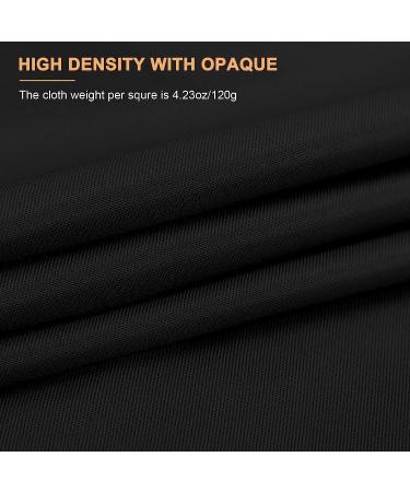 10x7 FT Black Photography Backdrop Curtain - High Density Polyester Fabric for Photoshoots, Portraits, Parties - Collapsible Seamless Design - Buy Online on GoSupps.com