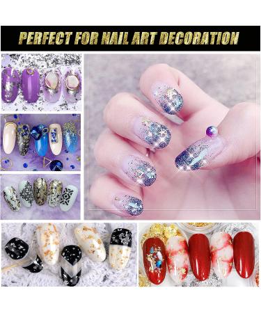 Gold Foil Flakes for Resin - 8 Bottle Set | Gilding Flakes for Nails, Crafts, Painting, Art, Slime - Gold, Silver, Copper, Red, Blue, Purple, Green, Peach - Buy Online on GoSupps.com