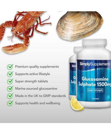 Glucosamine Sulphate 1500mg Tablets | 360 Total Up to 1 Year Supply | Manufactured in The UK - Buy Online on GoSupps.com