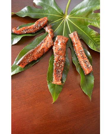 Indian Candy Maple Smoked Wild British Columbia Salmon Fish from Canada Candied and Cured in Maple Syrup (1 Lbs) - Buy Online on GoSupps.com