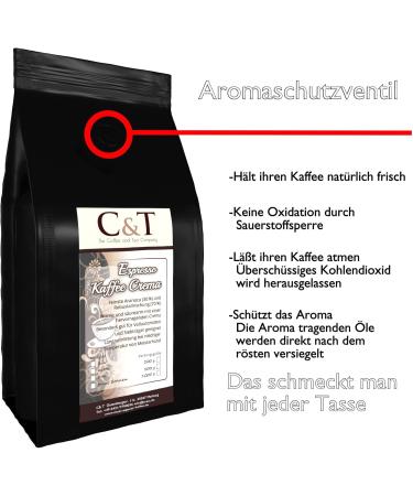 Freshly Roasted Espresso / Cream Coffee Beans 6 x 1000 g - Buy Online on GoSupps.com