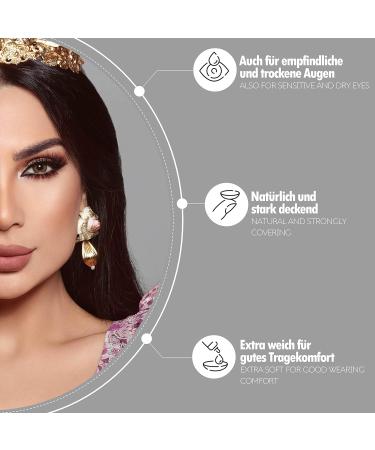 Bella Glow Radiant Hazelnut Colored Contact Lenses - Monthly - Perfect for Dark Eyes - -0.00 Dioptria - Buy Online on GoSupps.com