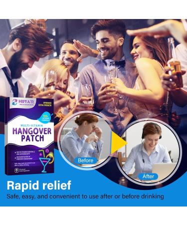 HIPFATE Hangover Relief Patches - 48 Count, Easy to Use & Effective - Buy Online on GoSupps.com