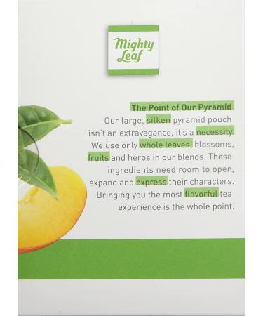 Mighty Leaf White Orchard Tea 15-Count Whole Leaf Pouches 1.32 Oz. (Pack of 3) - Pack of 45 Tea Bags - Buy Online on GoSupps.com