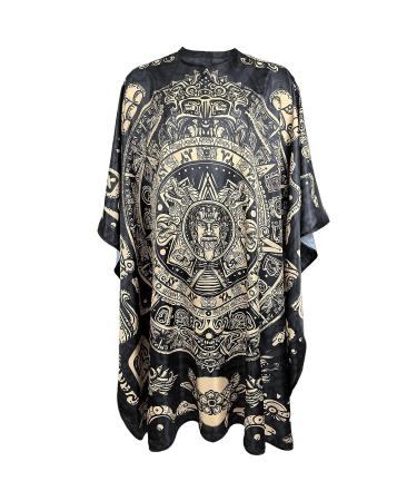 Professional Barber Cape for Men - Waterproof Haircut Cape with Snap Closures - Large Salon Cutting Cape in Mayan Pattern - Buy Online on GoSupps.com