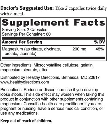 Dr. Sinatra Magnesium Broad-Spectrum Complex - 120 Capsules for Optimal Health - Buy Online on GoSupps.com