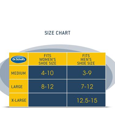 Dr. Scholl's Men's Diabetes & Circulator Socks - Non-binding Comfort, Moisture Management Crew - 4 & 6 Pair Packs - Size 7-12 - Buy Online on GoSupps.com