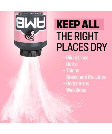 Anti Monkey Butt Lady's Body Powder with Calamine 8 oz (2 Pack) - Chafing Prevention & Sweat Absorption - Talc-Free - Buy Online on GoSupps.com
