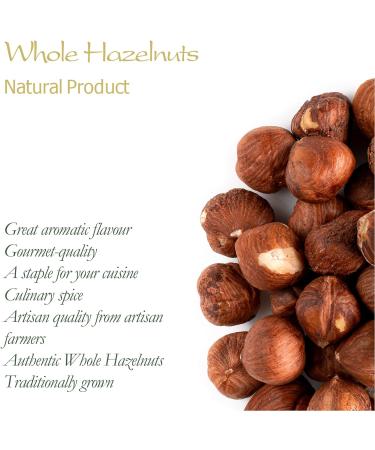 Organic Whole Hazelnuts 700g - Unroasted, Unsalted, Perfect for Baking - Buy Online on GoSupps.com