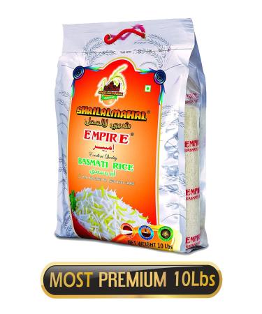 SHRILALMAHAL Empire Basmati Rice (Most Premium), 10 lbs / 160 oz