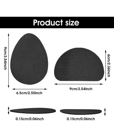 Molain Non-Slip Shoe Grips for Men and Women - 4 Pairs, Self-Adhesive Rubber Sole Protectors for High Heels, Noise Reduction, Cushion Pads - Black - Buy Online on GoSupps.com