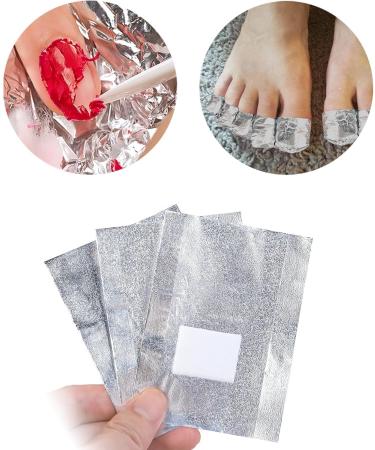 ANBOO Foil Nail Wraps 200 Pcs Nail Foils for Gel Nails Gel Nail Remover Wraps with 1pcs Cuticle Pusher for Manicure and Pedicure Nail Art Cleaner - Buy Online on GoSupps.com