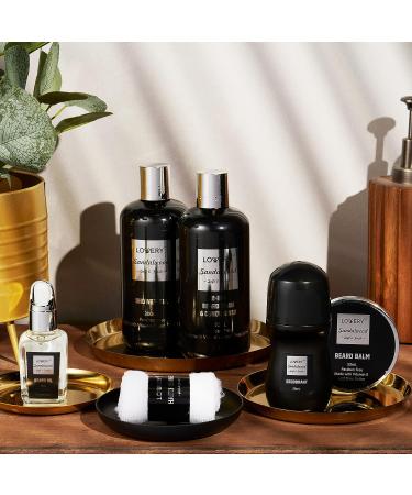 Fathers Day Gifts Beard Kit & Body Care Gifts for Men  Sandalwood Spa Gift Baskets  Mens Bath & Beard Grooming Kit for Him  Unique Birthday Gifts for Him with Beard Balm  Growth Oil  Deodorant & More - Buy Online on GoSupps.com