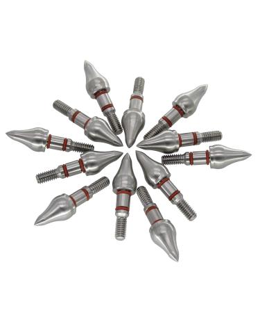 maifield Stainless Steel Archery Field Points, Easy Pull Various Outside Diameter,85/100/125/150 Grains,Screw in Archery Field Tips 100 Gra" 11/32" Combo Shape, 100 Grain