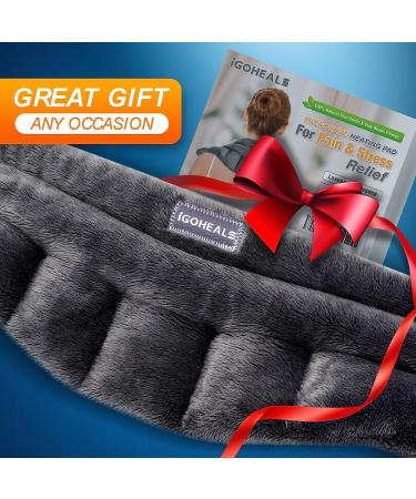 IGOHEALS Microwavable Heating Pad - Heated Neck Warmer for Pain Relief and Stress - Moist Heat Therapy Wrap for Any Body Part - Buy Online on GoSupps.com