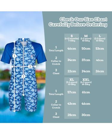 Juicy Bumbles Baby Swimsuit - Short Sleeve One Piece Toddler Swimming Costume - Fish Design - 6 Months to 5 Years - Boys & Girls Swimsuit - Buy Online on GoSupps.com