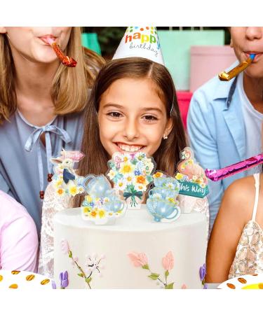 Alice Wonderland Cupcake Topper Spring Easter Party Decoration Girls Tea Party Cake Decoration Girls Birthday Party Supplies - Buy Online on GoSupps.com