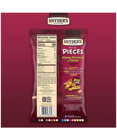 Snyder's of Hanover Honey Mustard Onion Pretzel Pieces - 6 Pack, 8 oz Bags - Buy Online on GoSupps.com