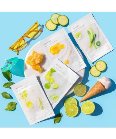 Innisfree My Real Squeeze Face Sheet Mask Green Tea 6-Pack - Hydrating and Soothing Skincare Solution - Buy Online on GoSupps.com