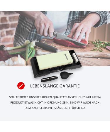 B ker Solingen Kombi Wasserstein 1000/6000 - Professional Dual-Sided Wet Grinder for Knives - Premium Sharp Station Grinding Stone Set - Buy Online on GoSupps.com